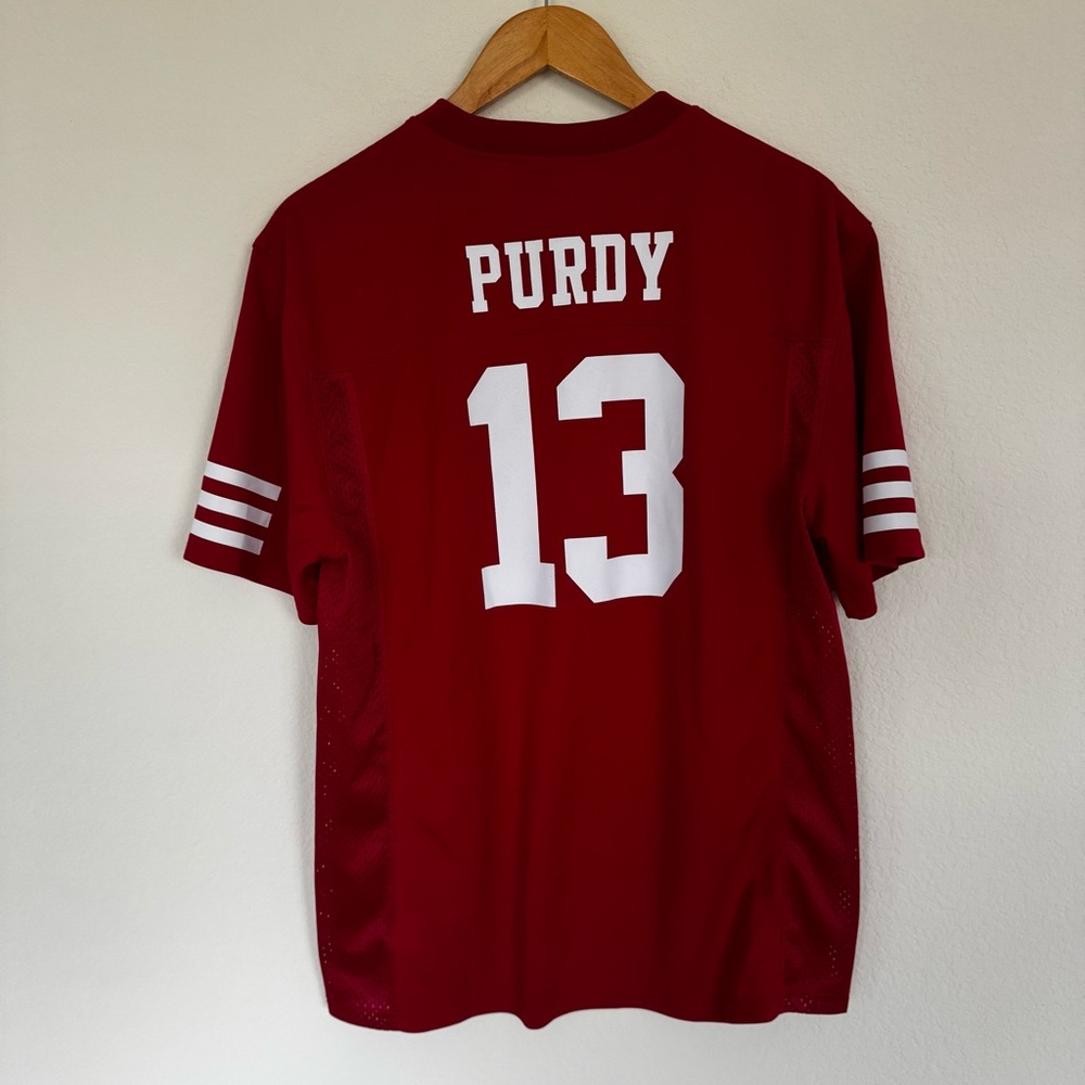 Brock Purdy Scarlet San Francisco 49ers Replica Player Jersey Size XL - Picture 3 of 5
